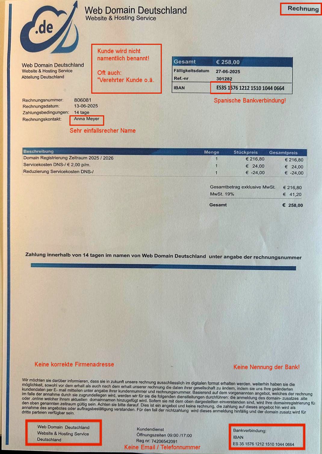 Fake-Rechnungen erkennen
