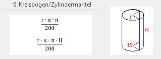 Kreisbogen / Zylindermantel - Formel 6 REB 23.003 - mexXsoft X2